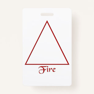 Falln heidnisches Feuer-Element-Symbol Ausweis