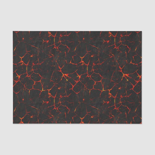 Falln heiße Lava Seidenpapier (Vorderseite)