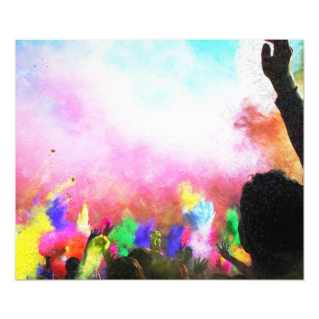 Falln Holi Colors Fotodruck (Vorne)