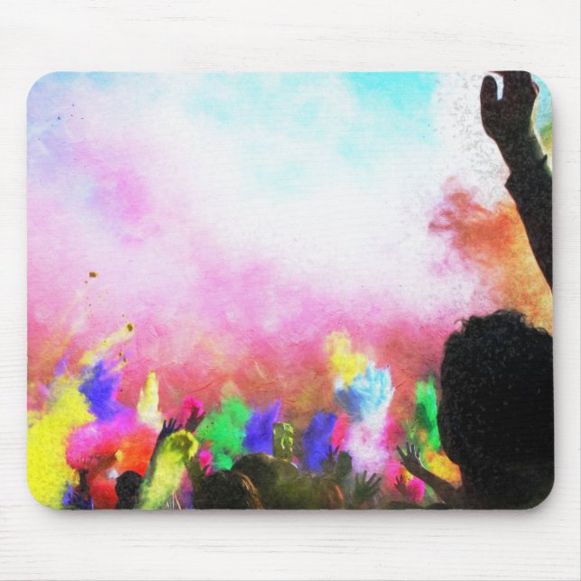 Falln Holi Colors Mousepad (Vorne)