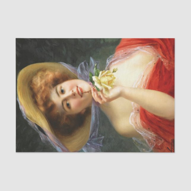 Falln Lady in Red Seidenpapier (Vorderseite)