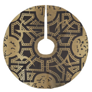 Falln-Lament-Seite D Polyester Weihnachtsbaumdecke