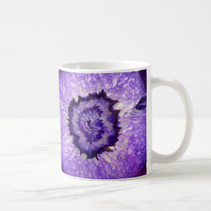 Falln lila Achat Geode Kaffeetasse