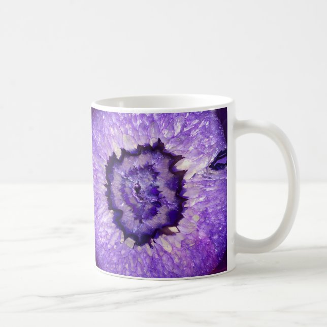 Falln lila Achat Geode Kaffeetasse (Rechts)