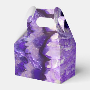 Falln Lila Agate Geode Geschenkschachtel