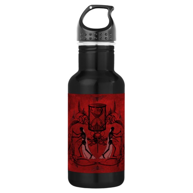 Falln Memento Mori Edelstahlflasche (Vorderseite)