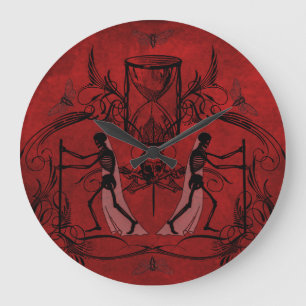 Falln Memento Mori Große Wanduhr