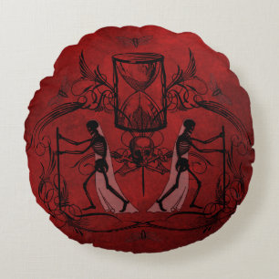 Falln Memento Mori Rundes Kissen