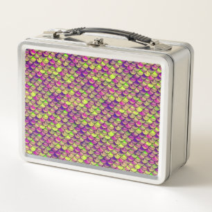 Falln Mermaid Scales Metall Brotdose