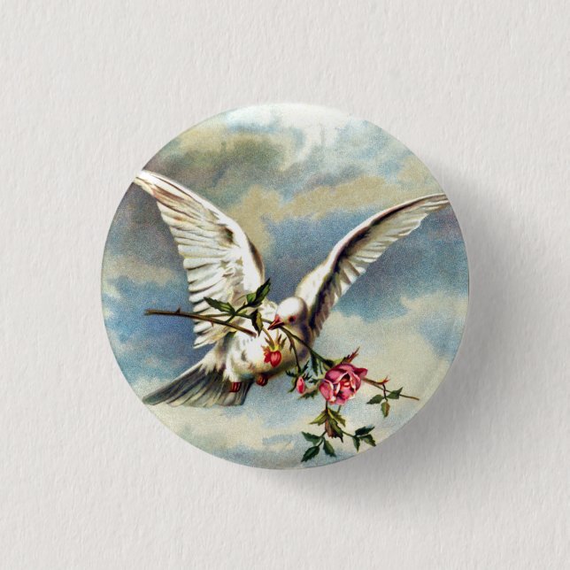 Falln mit Rose Button (Vorderseite)