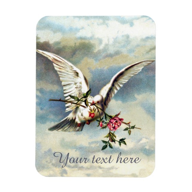 Falln mit Rose Magnet (Vertikal)