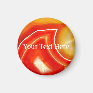 Falln Orange Agate Magnet
