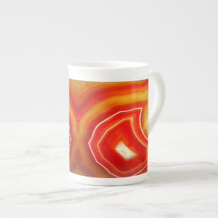 Falln Orange Agate Prozellantasse
