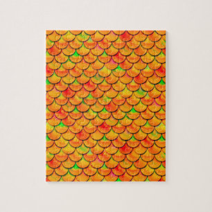 Falln Orange und grüne Skala
