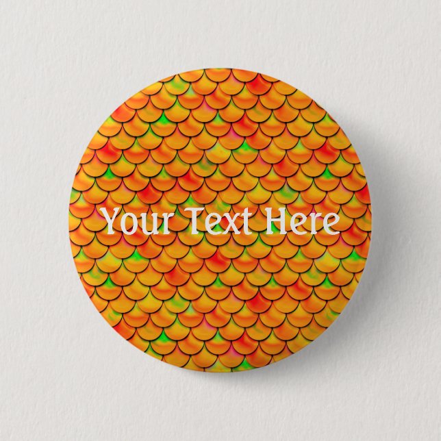 Falln Orange und grüne Skala Button (Vorderseite)