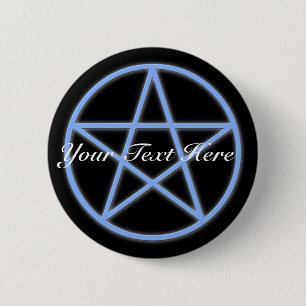 Falln Pagan Pentacle Button