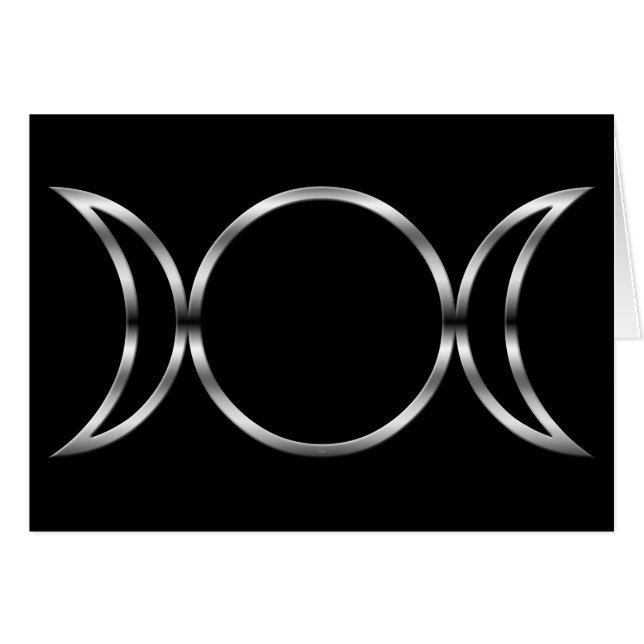 Falln Pagan Triple Godß Symbol (Vorderseite (Horizontal))