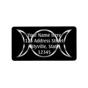 Falln Pagan Triple Godß Symbol Adressaufkleber