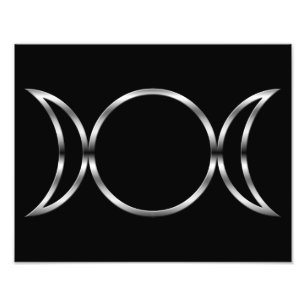 Falln Pagan Triple Godß Symbol Fotodruck