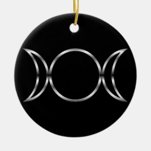 Falln Pagan Triple Godß Symbol Keramik Ornament