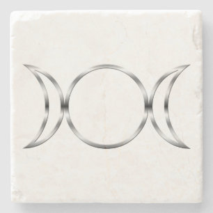 Falln Pagan Triple Godß Symbol Steinuntersetzer