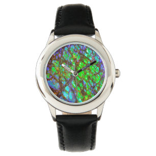 Falln Peacock Ammolite Armbanduhr