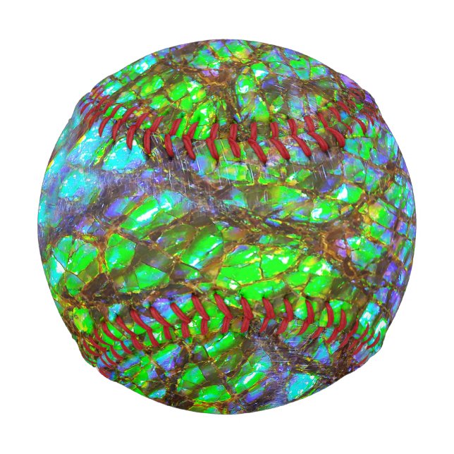 Falln Peacock Ammolite Baseball (Vorderseite)