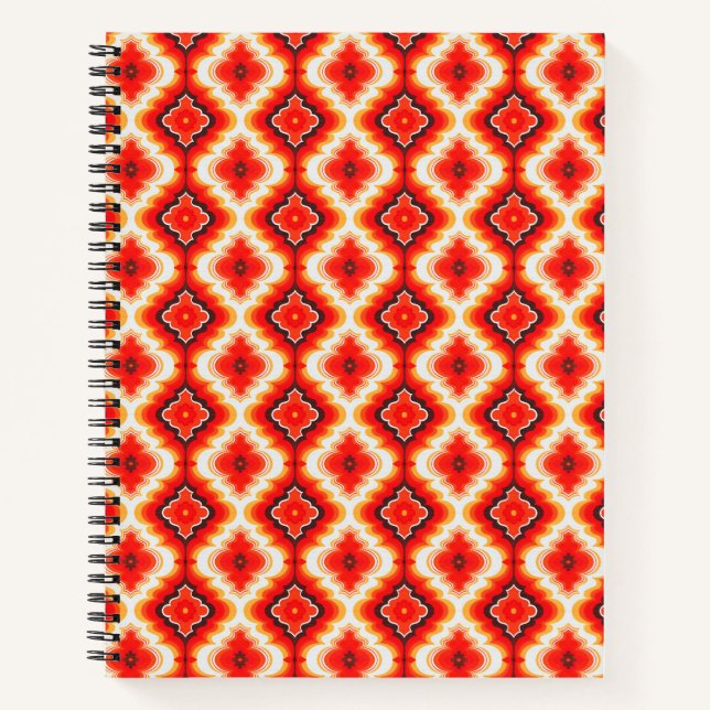 Falln Psychedelic Sunset Notizbuch (Vorderseite)
