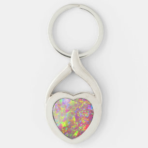 Falln Regenbogen-Brasilianer-Opal Schlüsselanhänger