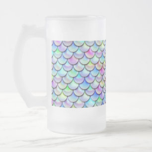 Falln-Regenbogenblase Mermaid-Skalen Mattglas Bierglas
