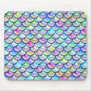Falln-Regenbogenblase Mermaid-Skalen Mousepad