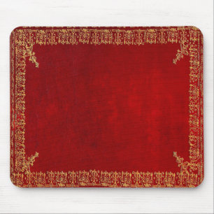 Falln Rot Und Vergoldet Gold Buch Mousepad