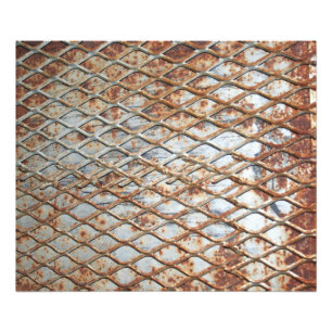 Falln Rusty Grate Fotodruck