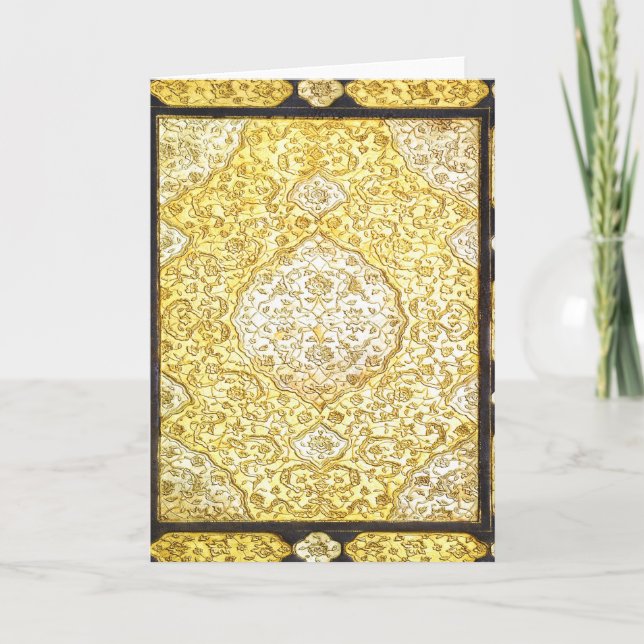 Falln Sacred Gold Feiertagskarte (Vorderseite)