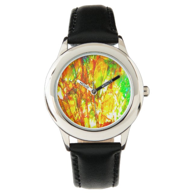 Falln Sunset Ammolite Armbanduhr (Vorderseite)
