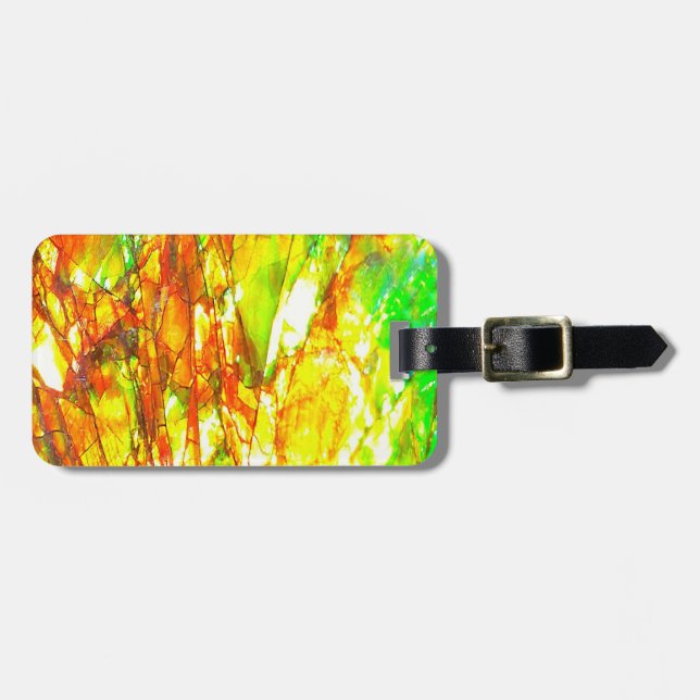 Falln Sunset Ammolite Gepäckanhänger (Vorderseite horizontal)