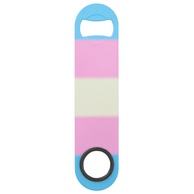 Falln Transgender-Stolz-Flagge Speed Flaschenöffner (Vorderseite)