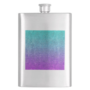 Falln Tropical Dusk Glitter Gradient Flachmann