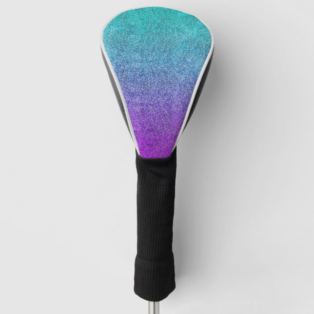 Falln Tropical Dusk Glitter Gradient Golf Headcover (Vorderseite)