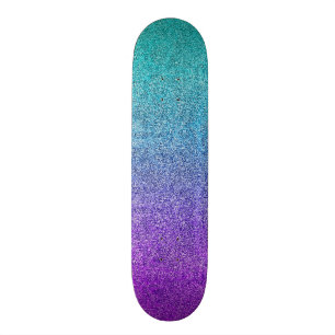 Falln tropische Dämmerungs-Glitzer-Steigung Skateboard