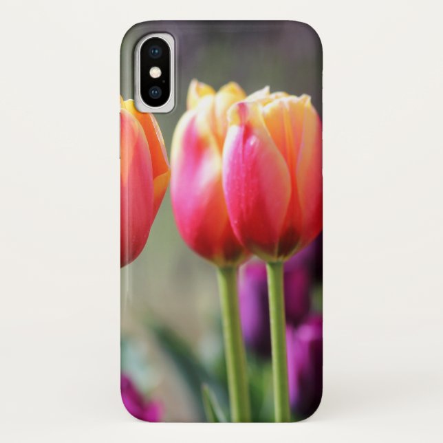 Falln Tulips Aflm Case-Mate iPhone Hülle (Rückseite)