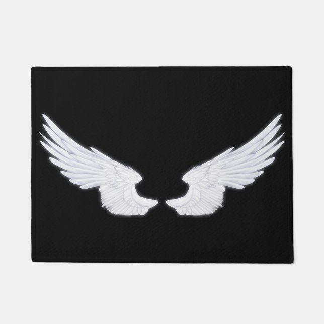 Falln White Angel Wings Fußmatte (Vorderseite)