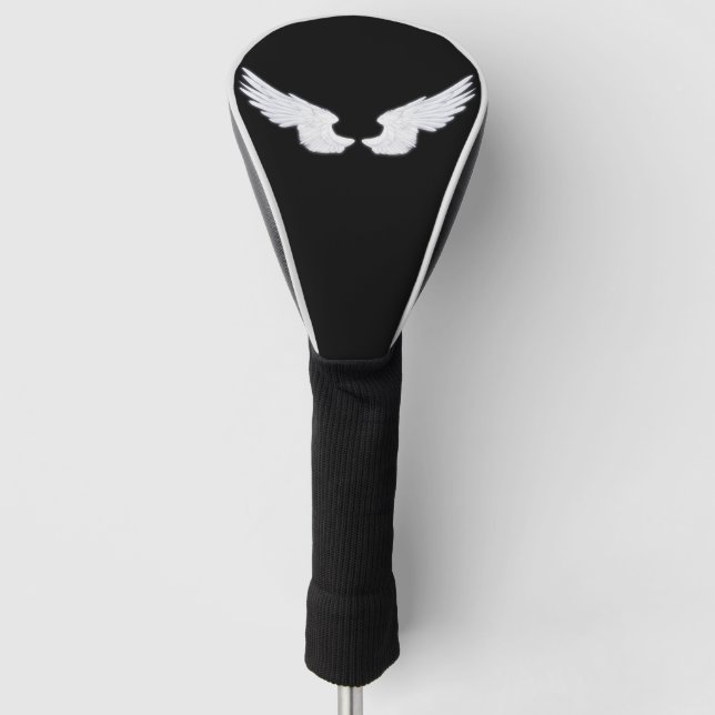 Falln White Angel Wings Golf Headcover (Vorderseite)