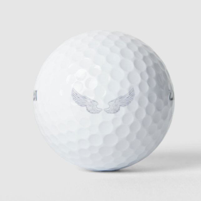 Falln White Angel Wings Golfball (Vorderseite)