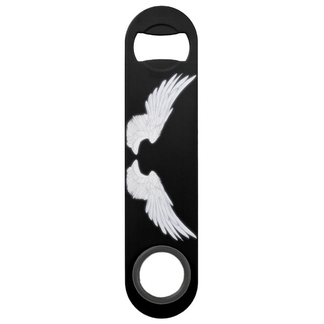 Falln White Angel Wings Speedflaschenöffner (Vorderseite)
