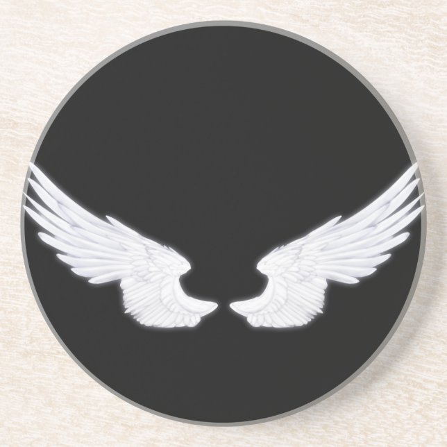 Falln White Angel Wings Untersetzer (Vorne)