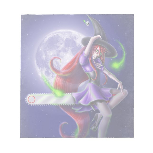 Falln Witchy PinUp Notizblock (Vorderseite)