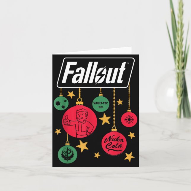 Fallout-Logo-Weihnachtsbaumanhänger Videospiel  Karte (Vorderseite)