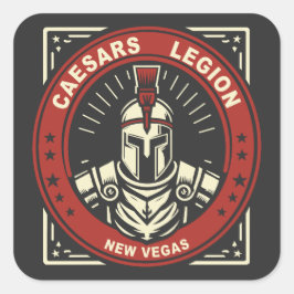 Fallout New Vegas Caesars Legion Quadratischer Aufkleber