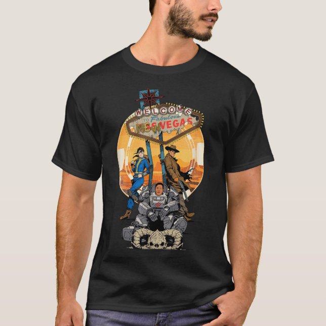 Fallout - Welcome To Fabulous New Vegas  T-Shirt (Vorderseite)
